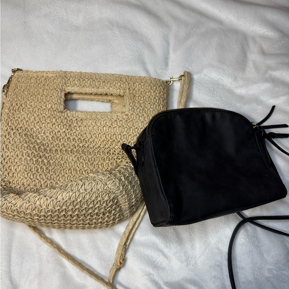 Stylish Black and Tan Women Bags Set